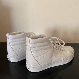 Vans high tops in white